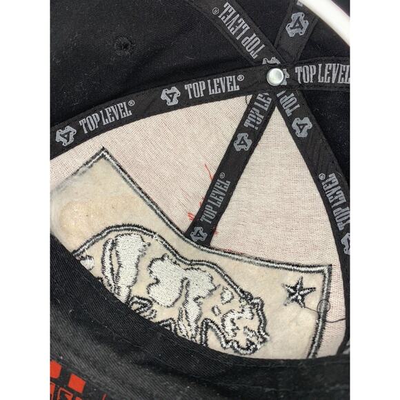 California Republic Snapback Red Black Top Level Men's Cap Adjustable Cali Bear - Picture 5 of 8